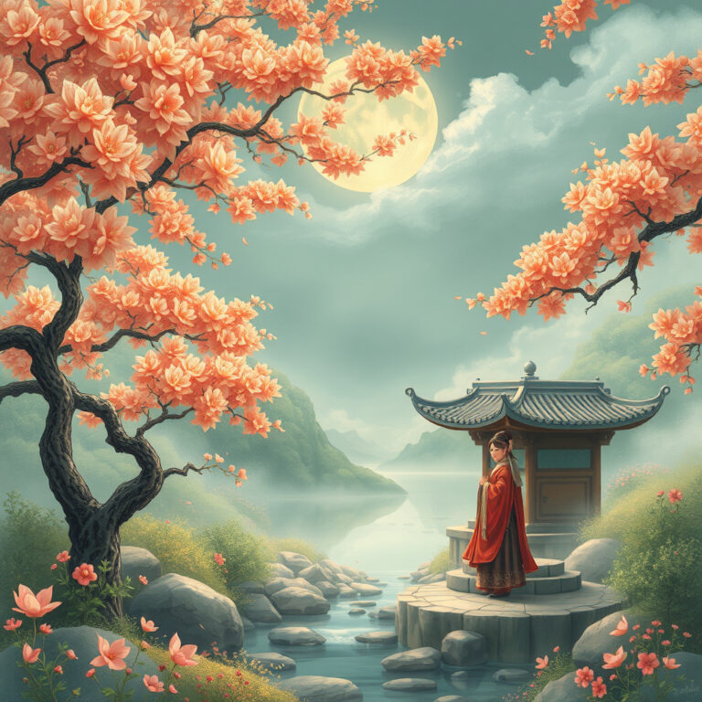 Fleurs fraîches de printemps dans une forêt, représentant la renaissance et l’harmonie saisonnière en médecine chinoise